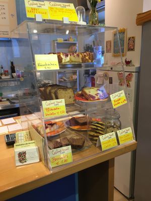 cakes at Cosmos-Heart Cafe in Augsburg