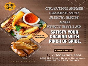 Indian food Delta at Pinch Of Spice - Indian Cuisine - Banquet Hall in Delta