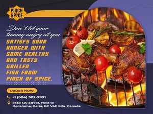 best Indian restaurants Delta at Pinch Of Spice - Indian Cuisine - Banquet Hall in Delta