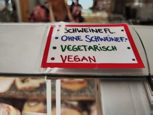 Vegan declaration at Da Marco in Zurich