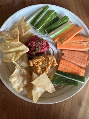 Hummus platter   at Mana Retreat in 