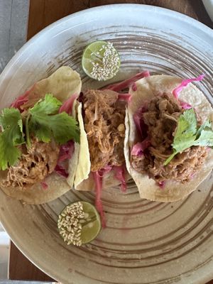 Jackfruit tacos   at Mana Retreat in 