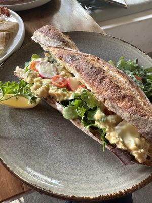 Chickpea baguette   at Mana Retreat in 