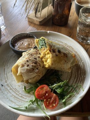 Breakfast burrito   at Mana Retreat in 