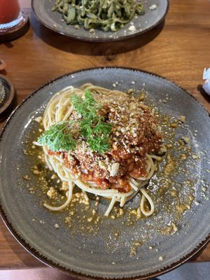 Spaghetti with Lentil Bolognese   at Mana Retreat in 