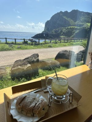 The view is pretty great   at Cafe The Light - 카페더라이트 in Jeju