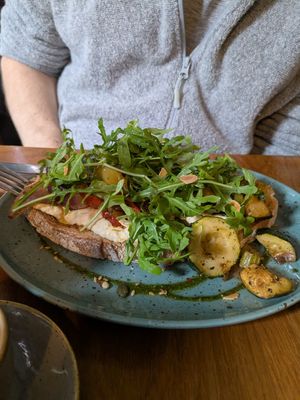 Veggie Open Sandwich (vegan) at Esquires in Limerick