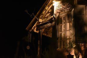 outside at Thong Dong 2 - Vegan Friendly Kitchen in Lao Cai