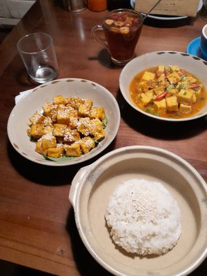Butter garlic tofu at Thong Dong 2 - Vegan Friendly Kitchen in Lao Cai