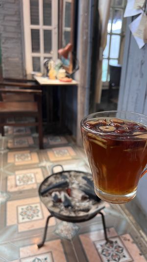 Dried fruits tea  at Thong Dong 2 - Vegan Friendly Kitchen in Lao Cai
