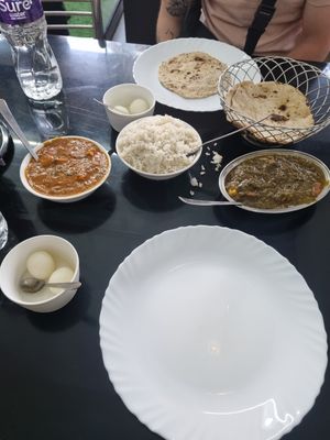 Two different Paneer meals & Ghulab Jamun at Gokul Vegetarian Restaurant in Kumily