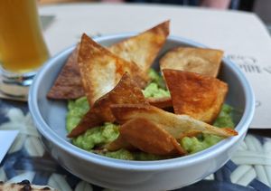 Guacamole & tortilla chips at Millennium Garden in Tirana