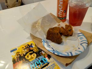 House tea and carrot cake are out of this world good! They also have natural energy drinks and cold brew with oat milk in a can for sale. at The Pressure Spot in St Thomas