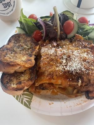 Lasagna special   at The Pressure Spot in St Thomas