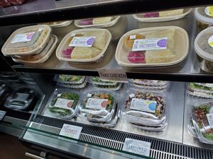 Vegan entree salads at Eat Sprout in Annapolis