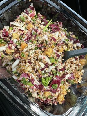 Tabbouleh salad — fresh and yummy — I especially enjoyed the dried apricots   at Eat Sprout in Annapolis