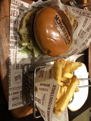   at Outback Steakhouse in Sao Paulo