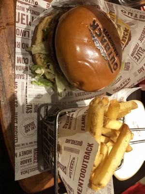   at Outback Steakhouse in Sao Paulo