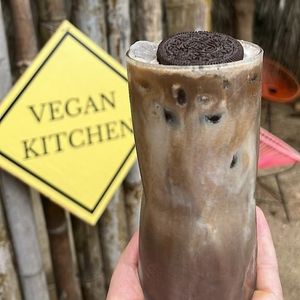 Oreo Iced Latte at YAAB Vegan Kitchen in Puerto Escondido