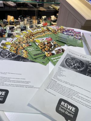 Vegan brochures   at REWE Markt Familie Röttcher in Kaarst