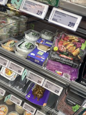 Vegan section. All  at REWE Markt Familie Röttcher in Kaarst