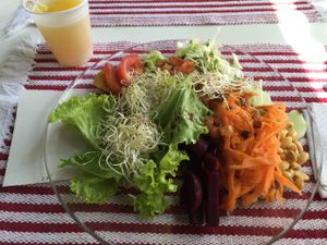 Some of the salads' options. at Com-Sciencia -  Francisco Jose Longo in Sao Jose Dos Campos