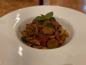 Mushroom linguine  at Kina Kind Cuisine in Pattaya