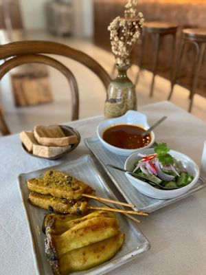 Tempeh satay  at Kina Kind Cuisine in Pattaya