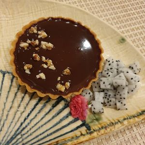 Chocolate tart at Kina Kind Cuisine in Pattaya