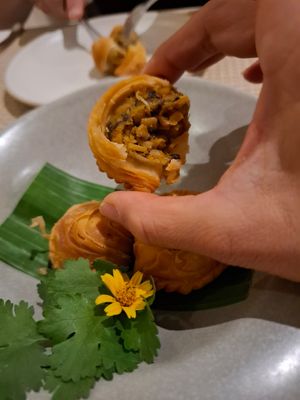 Starter (stuffed with lentils) at Kina Kind Cuisine in Pattaya