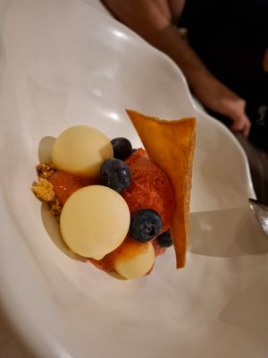 Berry Cream cheese dessert at Kina Kind Cuisine in Pattaya