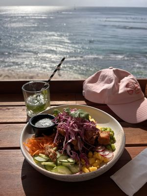 Tofu poke bowl  at Kelly's Warung in Pecatu