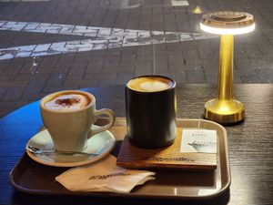 Good coffee with oat milk at Ryu Coffee Roasters in Daegu