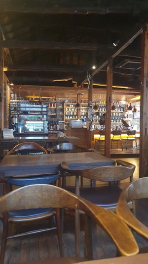 Interior at Ryu Coffee Roasters in Daegu