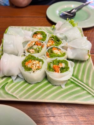 Noodle roll at C Zaab Fresh Spring Roll and Khao Soi - ก๋วยเตี๋ยวลุยสวน in Chiang Mai