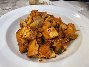 Tofu lemongrass and chilli from the dinner menu   at Saigon Star in Christchurch
