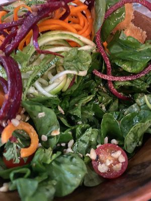 Pad Thai Salad - lots and lots of fresh greens!  at Ver De in El Nido