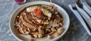 Breakfast pancakes at Ver De in El Nido