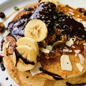 Breakfast pancakes  at Ver De in El Nido