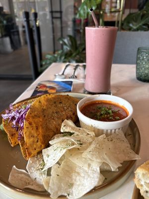 Birria! And berry cacao   at Ver De in El Nido