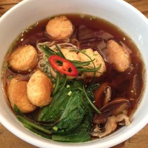 Vegetarian Ramen at Laughing Buddha in Ubud