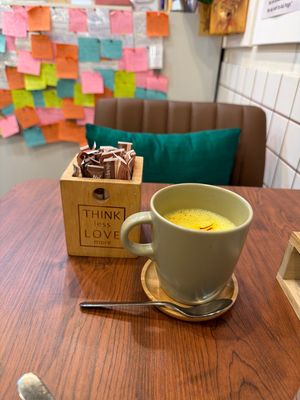 Turmeric tea  at Naivedyum in Bangkok