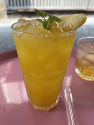 Pineapple juice, 25,000 VND  at Hana Smoothie in Ho Chi Minh City