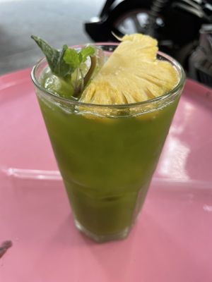Celery and pineapple juice, 30,000 VND  at Hana Smoothie in Ho Chi Minh City