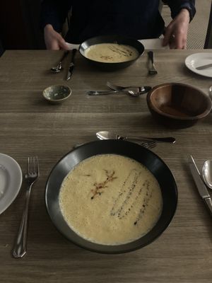 Pumpkin soup  at Schlosshotel Blankenburg in Blankenburg Harz