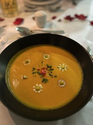 Karotten-Kokos-Suppe  at Schlosshotel Blankenburg in Blankenburg Harz