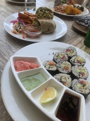 Sushi  at Earth Cafe and Market in Ubud