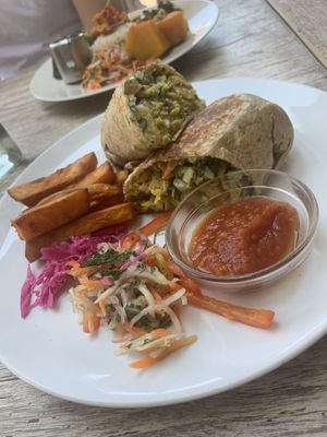 Scrambled wrap at Earth Cafe and Market in Ubud