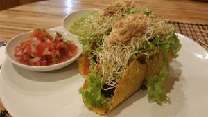 Tacos at Earth Cafe and Market in Ubud