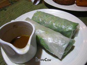 Fresh Spring Rolls at Earth Cafe and Market in Ubud